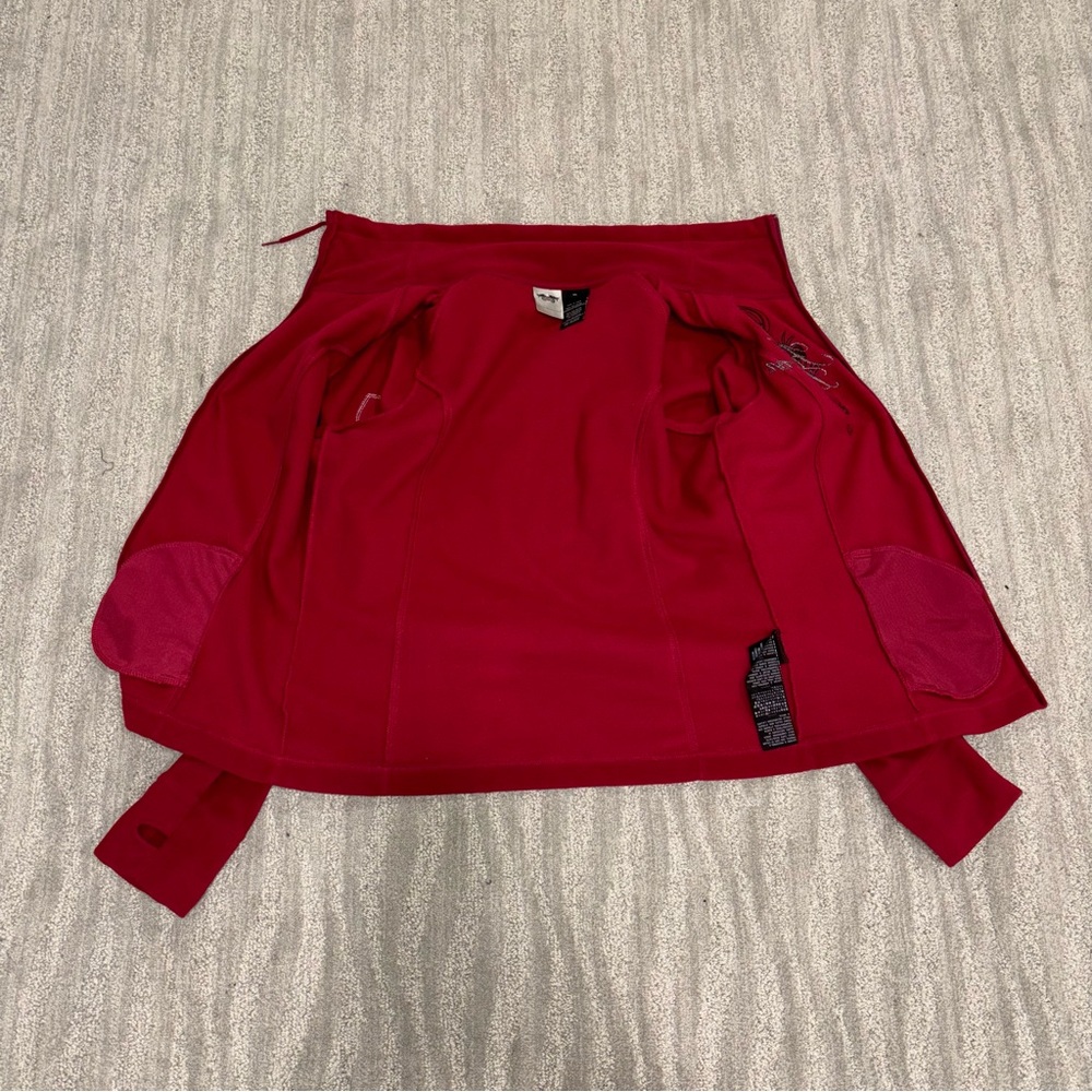 Harley Davidson Embroidered Full Zip Fleece Jacket Red Women’s Sz XL - Picture 5 of 7